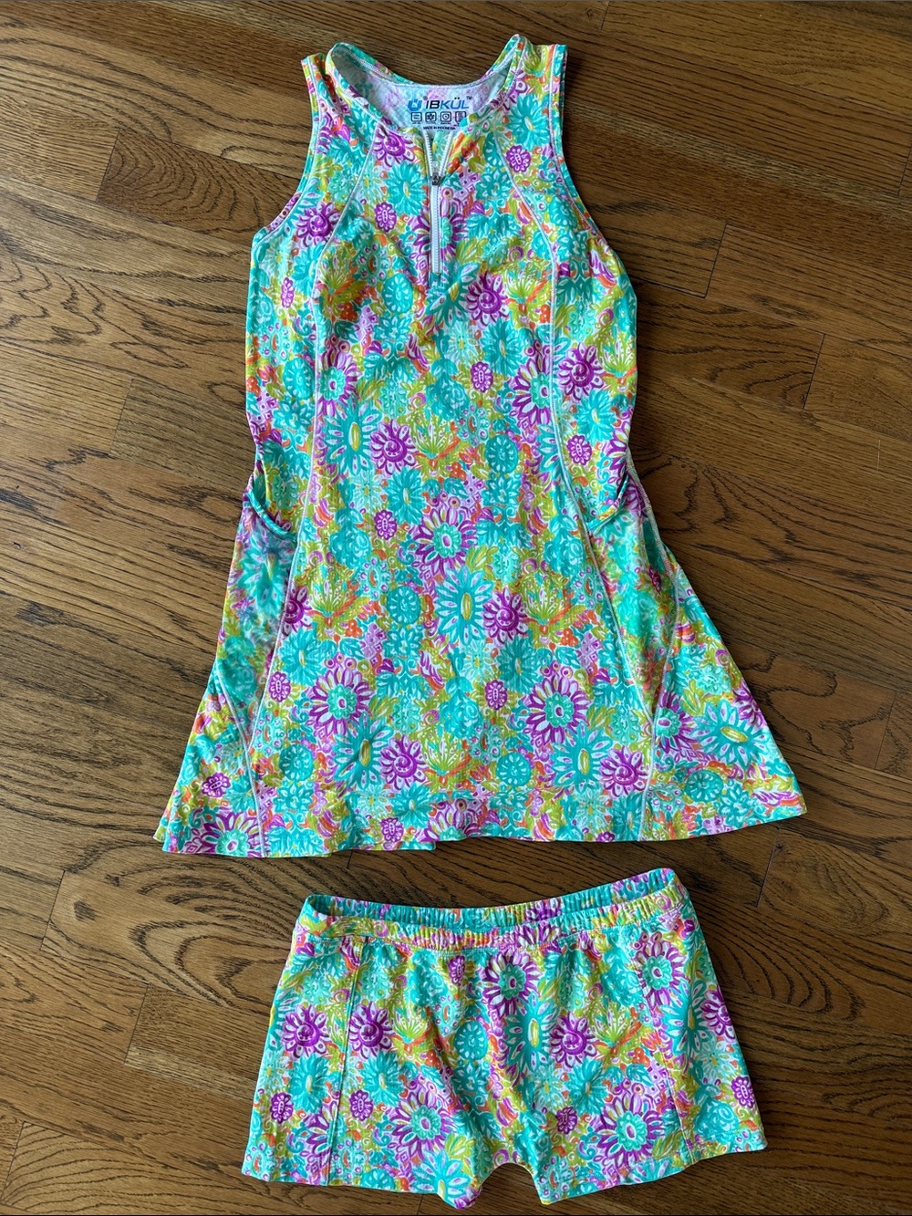 IBKUL 2 piece Athletic, Pickleball, Tennis Dress SMALL . 4 way stretch.